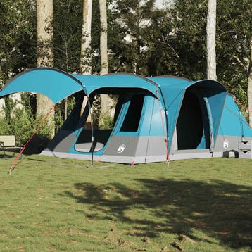 vidaXL Tunneltent 5-persoons waterdicht blauw, Caravanes & Camping, Verzenden