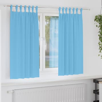 vidaXL Blackout Gordijnen met Ringen 2 st Lichtblauw 175 x, Verzenden, Nieuw