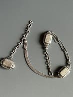 Victorian Sterling Silver Multi-Strand Watch Chain with, Nieuw