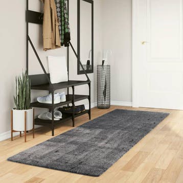 vidaXL Vloerkleed HUARTE laagpolig zacht wasbaar 80x250 cm, Verzenden, Nieuw
