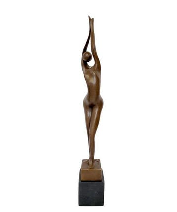 Sculpture, Where is my mind - 55 cm - Bronze, Marbre