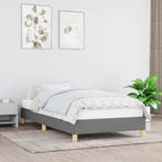vidaXL Bedframe zonder matras 80x200 cm stof donkergrijs, Verzenden, Nieuw