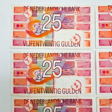 Nederland. - 6 x 25 Gulden 1989 - PL 71 (Zonder