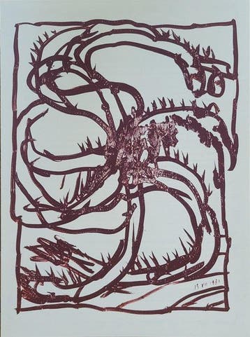 Pierre Alechinsky (1927) - 2 Lithographies Originales,