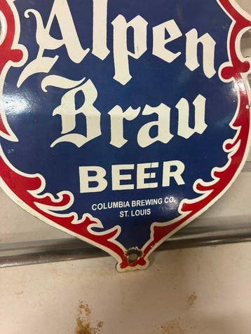 Alpen Brau Beer – Columbia Brewing Co. – Panneau
