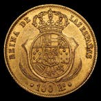 Espagne. Isabelle II. 100 Reales 1859 - Barcelona