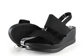 Nelson Sandalen in maat 42 Zwart, Kleding | Dames, Schoenen, Verzenden, Zwart, Sandalen of Muiltjes, Zo goed als nieuw