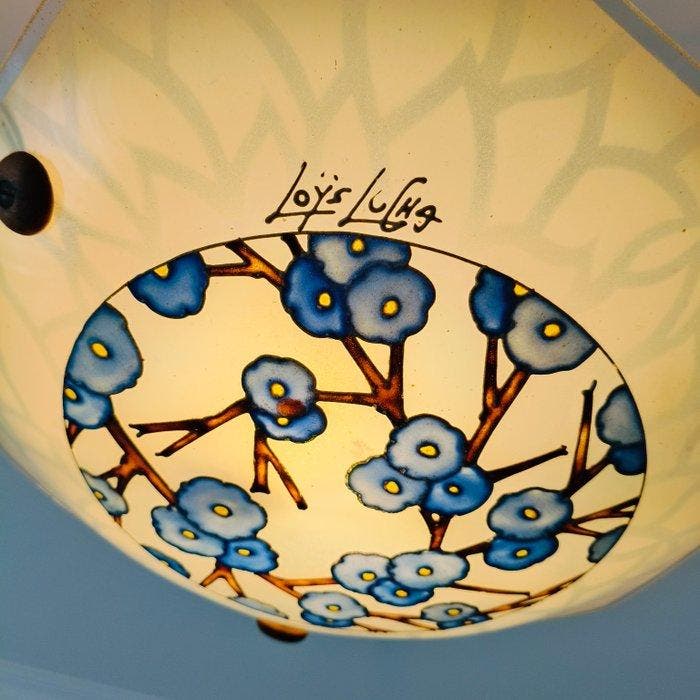 Loys Lucha - Louis Joseph Chaffard-Luçon - Lampe à suspendre, Antiek en Kunst, Kunst | Designobjecten
