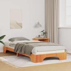 vidaXL Bedframe Bruin 90 x 210 cm Massief grenenhout, Huis en Inrichting, Verzenden, Nieuw