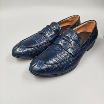Raparo-UK9.5-Crocodile-Pennyloafers - Loafers - Maat: EU, Nieuw