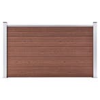 vidaXL Schutting 180x105 cm HKC bruin, Verzenden, Nieuw