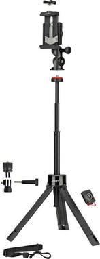 Tripod 1/4 inch Werkhoogte: 20.8 - 63.5 cm Zwart Voor sma..., Audio, Tv en Foto, Fotografie | Statieven en Balhoofden, Verzenden