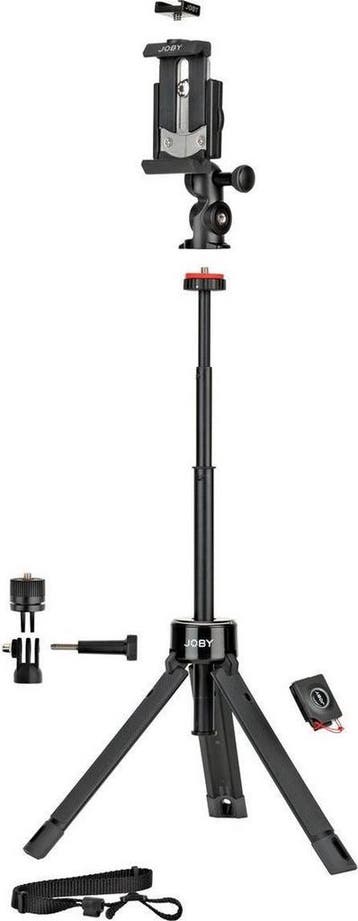 Tripod 1/4 inch Werkhoogte: 20.8 - 63.5 cm Zwart Voor sma..., Audio, Tv en Foto, Fotografie | Statieven en Balhoofden, Verzenden