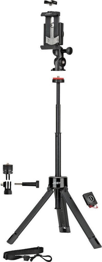 Tripod 1/4 inch Werkhoogte: 20.8 - 63.5 cm Zwart Voor sma..., Audio, Tv en Foto, Fotografie | Statieven en Balhoofden, Nieuw, Verzenden