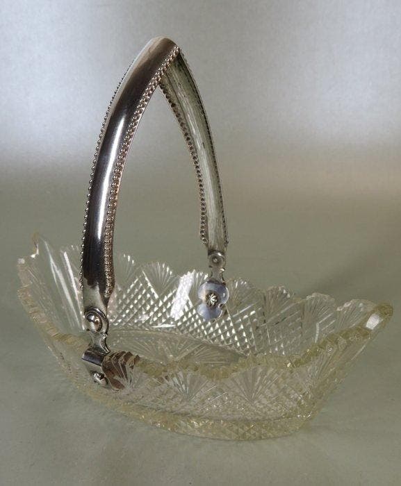 H.Hassoldt, 1910, Amsterdam - Panier - Argent 833 - Panier à, Antiquités & Art, Antiquités | Argent & Or