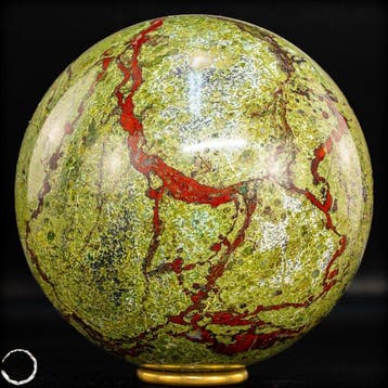 Zeldzame natuurlijke Draakbloedjasper Sphere- 3641.49 g