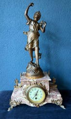 Figurale pendule - - Zamak - 1900-1910 - Charles Ruchot, Antiek en Kunst