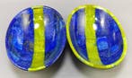 Natuurlijke lapis lazuli en jade-serpentine stenen