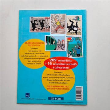 Tintin - Livre autocollants - Le Soir/ Moulinsart - 2013