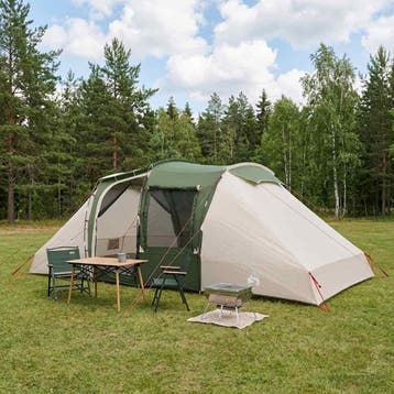 vidaXL Directe Tent 524 x 232 x 192 cm Groen, Caravans en Kamperen, Verzenden, Nieuw