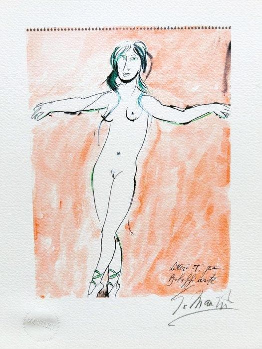 Giacomo Manzù (1908-1991) - L Alfabeto - La lettera T, Antiquités & Art, Antiquités | Autres Antiquités