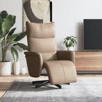 vidaXL Fauteuil verstelbaar met voetensteun kunstleer, Verzenden