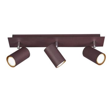 Trio MARLEY plafondspot | GU10 Fitting | roestkleur | 48 x 9, Verzenden, Nieuw