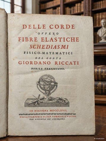 Giordano Riccati - Delle corde ovvero fibre elastiche