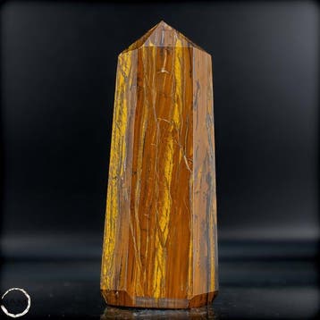 Krachtige tijgeroog-obelisk – Natuurlijke elegantie uit, Antiek en Kunst