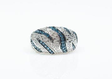 Zonder minimumprijs - Ring - 925 zilver - 0,80 ct diamanten, Nieuw