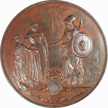 Nederland. Wilhelmina. Large Historical Medal Queen of the