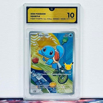 Pokémon Graded card - SQUIRTLE 039 - Pokémon - GG 10