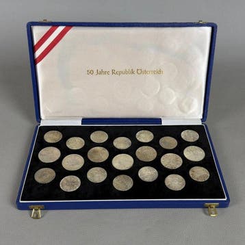 Oostenrijk. Set of 21 coins: 25 & 50 Schilling 1920/1968,
