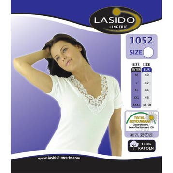 Kanten hemd korte mouwen | 15 kleuren! Lasido Groothandel, Verzenden, Nieuw
