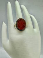 Argent, 900 Avec pierre cornaline gravée – Calligraphie