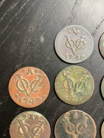 Nederlands-Indië. Duit 1746-1794 (Zonder minimumprijs), Postzegels en Munten