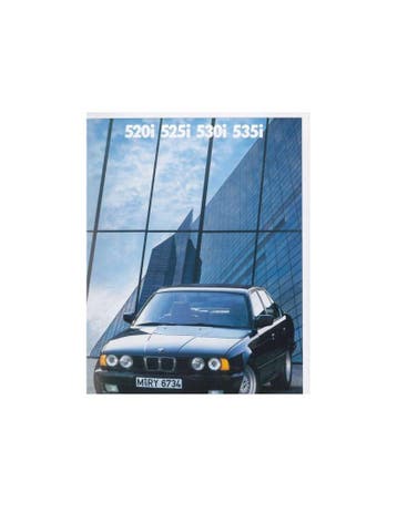 1989 BMW 5 SERIE SEDAN BROCHURE FRANS