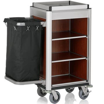 Huishoudwagen | ISABELLA | Aluminium/Hout | 3 Niveaus |, Verzenden, Nieuw in verpakking