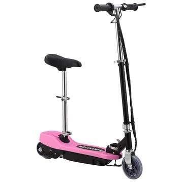 vidaXL Step elektrisch met zitje 120 W roze, Fietsen en Brommers, Verzenden, Nieuw