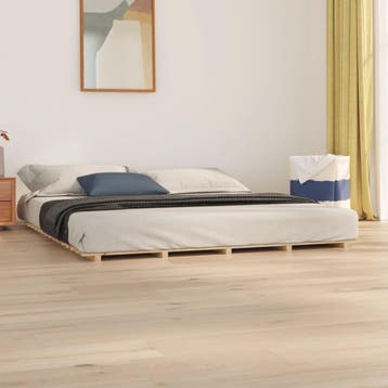 vidaXL Bedframe massief grenenhout 160x200 cm, Verzenden