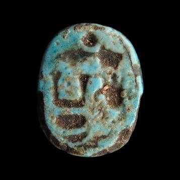 Égypte ancienne Stéatite Scarabée dédié à Thoutmôsis III