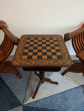 Bordspel - 3-piece Italian Renaissance Revival Savonarola
