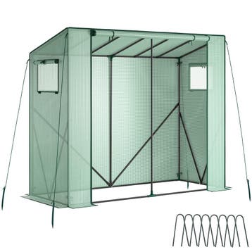 tectake Foliekas Anton 200 x 77 x 170 cm, weerbestendig - gr, Jardin & Terrasse, Verzenden