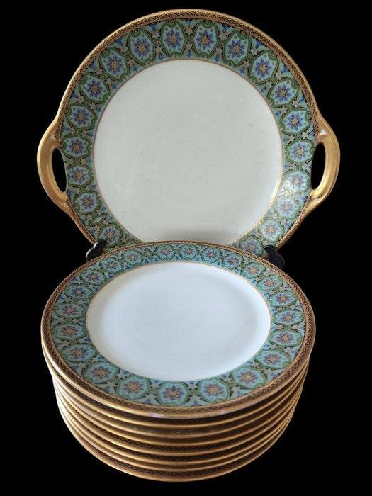 William Guerin & Cie Limoges - Service à dessert (9) -, Antiquités & Art, Antiquités | Verre & Cristal