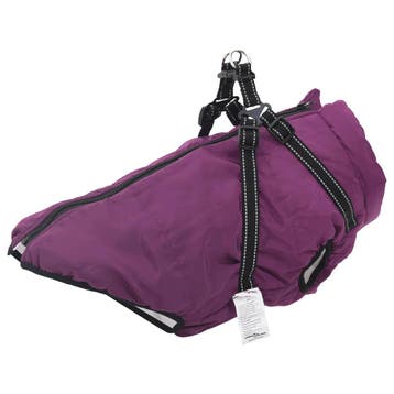 vidaXL Hondenjas Paars L68 Fleece en polyester, Verzenden, Nieuw