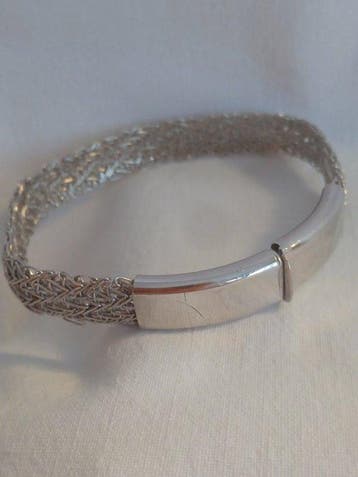 Zilver - Armband, Antiquités & Art