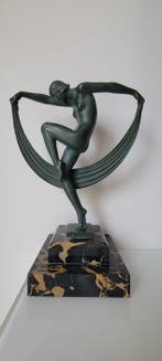 MAX LE VERRIER, Denis - Beeld, FOLIE - 30 cm - Régule,