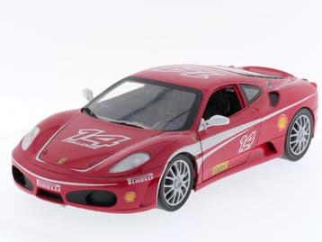 Schaal 1:18 Hot Wheels P4403 F430 Challange 2006 nr. 14 #..., Hobby en Vrije tijd, Modelauto's | 1:18, Ophalen of Verzenden, Gebruikt