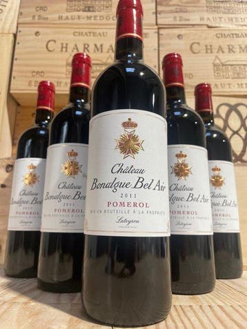2011 Château Bonalgue Bel Air - Pomerol - 6 Flessen (0.75, Nieuw