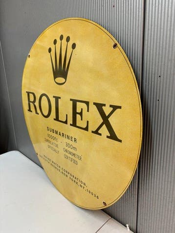 XXL Emaille reclamebord – Rolex Submariner – Rond – 76 cm –